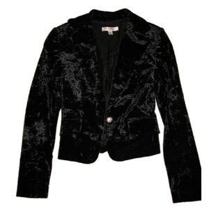 White House Black Market velvet blazer jacket